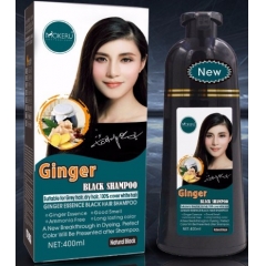 shampoo de corante de cabelo preto rápido e natural